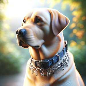 Prong collar 2024 on a dog